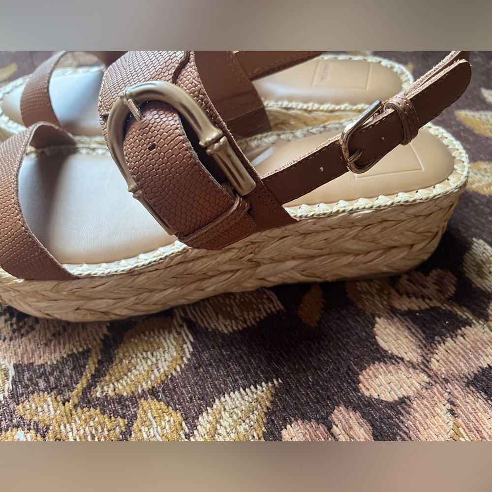 Dolce Vita Tan Leather Wedge Sandals “Chera” style various sizes - Picture 11 of 15